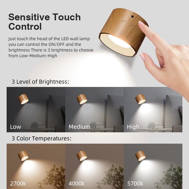 Wireless Magnetic Wall Light